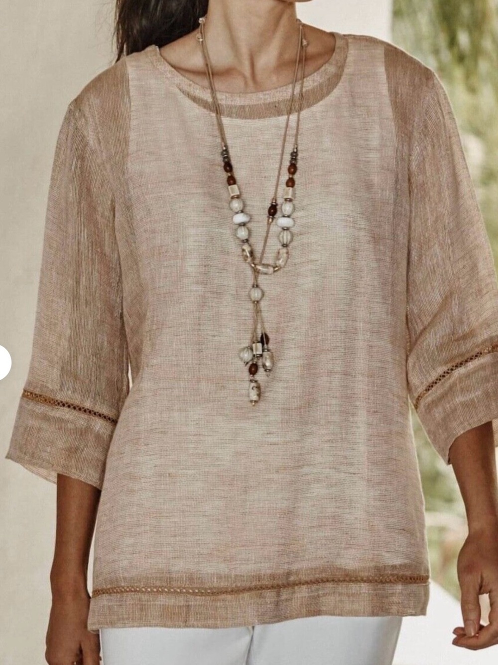 J. Jill  Size XL Perfect Relaxed Pure Jill Airy Weave Top ~ NWT